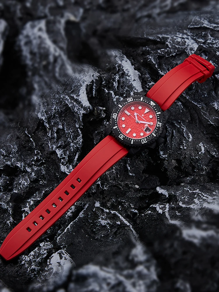 2024 New Carbon fibre 40MM quality dive men's luxury leisure watch SW200 automatic mechanical 3ATMsapphire Clock Gift for Men