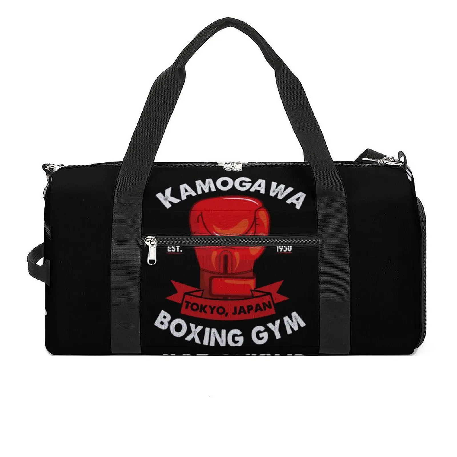 

Kamogawa Boxing Gym Sports Bags Tokyo Japan Swimming Gym Bag Gym Accessories Cute Handbags Male Female Custom Oxford Fitness Bag