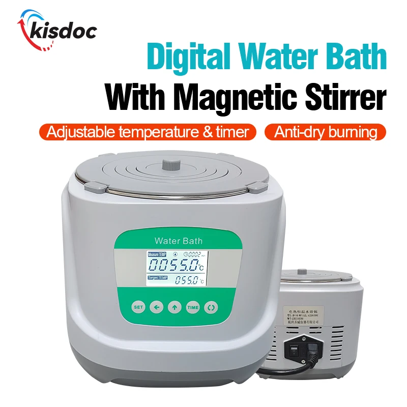 Laboratory electric digital display constant temperature water bath thermal protection magnetic stirring water bath