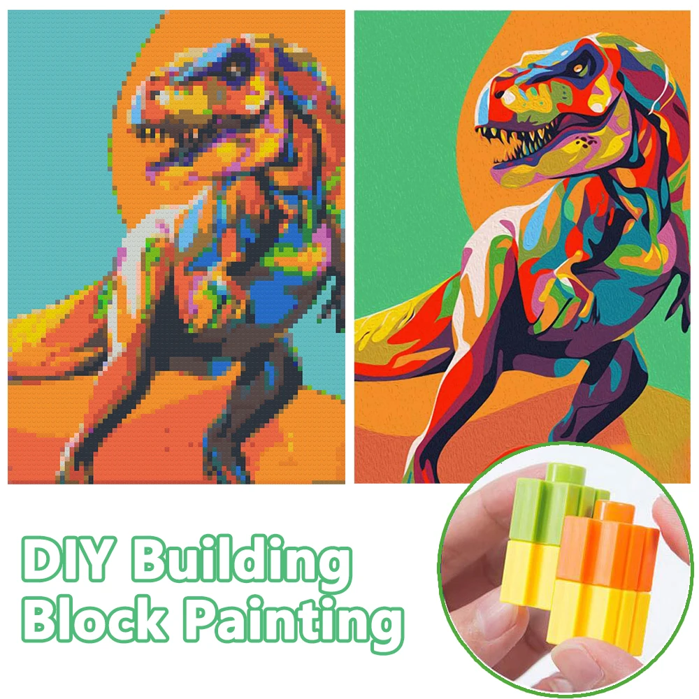 Feito à mão pixel arte 32x32 pontos diy pintura gato dos desenhos animados  quadro quarto mosaico decorativo por blocos de construção conjunto  brinquedo para crianças - AliExpress