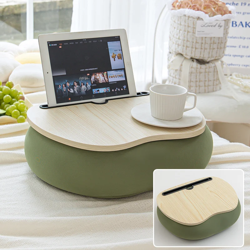 &zwnj;Magnetic Snap-On Lap Desk Memory Foam Cushioned Laptop Tray Ergonomic Study Table for Bed/Couch/Dorm Anti-Slip Book Holder