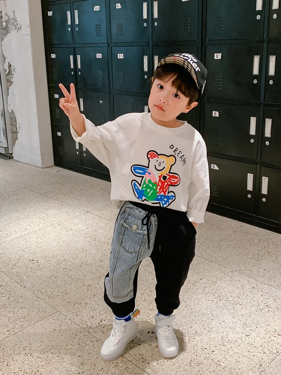 Boys Pants Korean-Style Casual Big Boy Baby Autumn Children's Garment