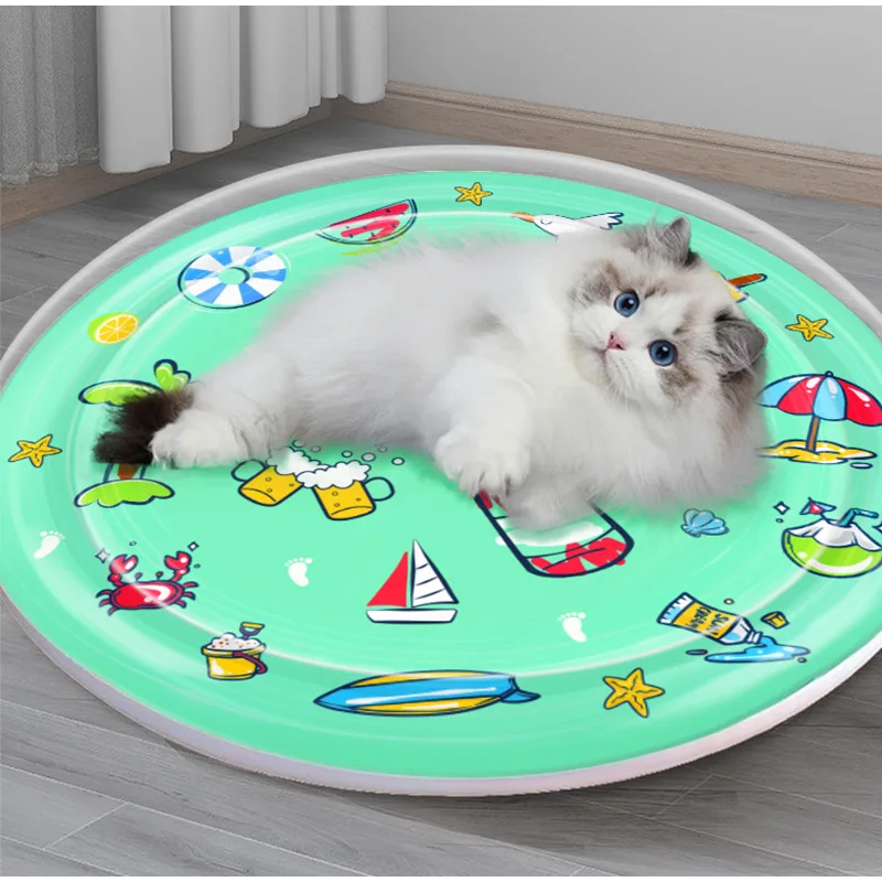 Tapis rafraîchissant pour chien et chat matelas d'eau été_voghion.com