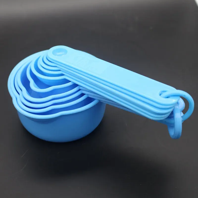 11 כוסות מדידה פלסטיק וכף סט כלי מטבח