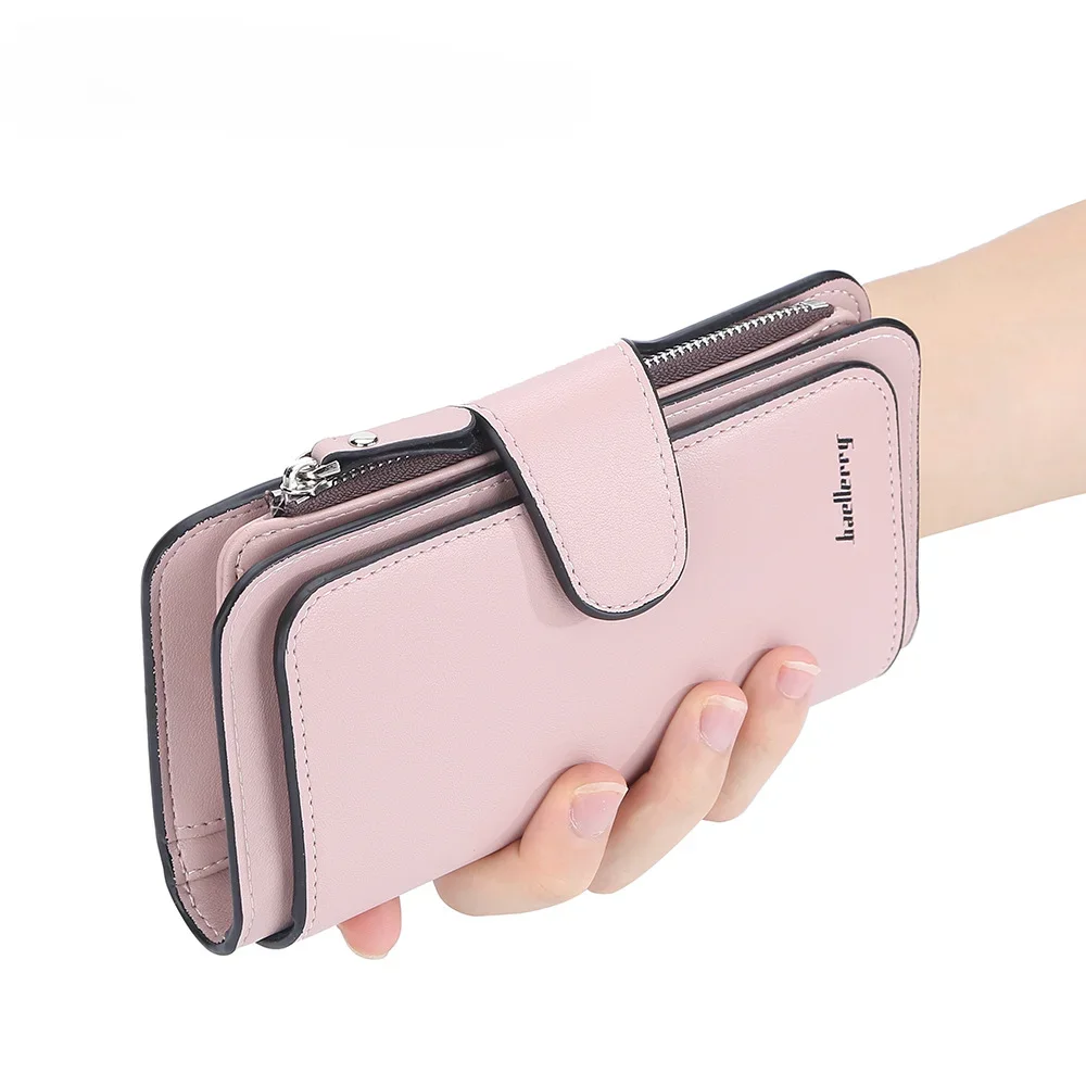 

Hot Sale Women Wallets Fashion Long PU Leather Top Quality Card Holder Classic Female Purse Zipper Wallet for Women