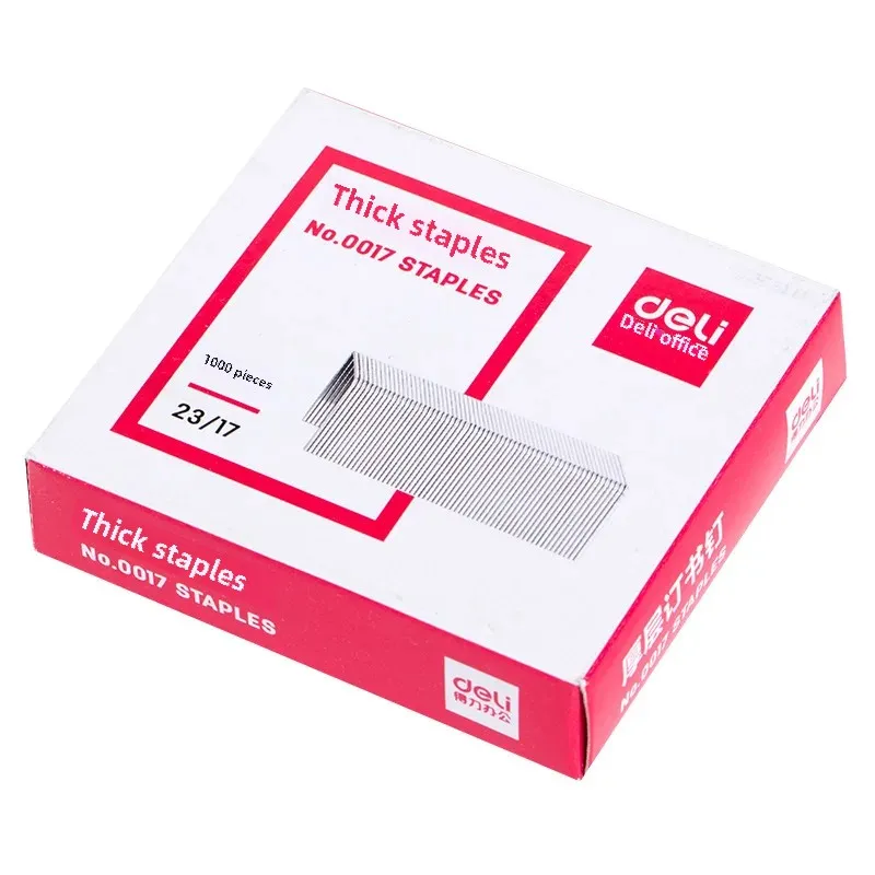 Delight Stapler 0017 Heavy Duty Stapler Nail 23/17 Pin Can Be Nailed 130 Page Nail Office Culture Educational Supplies