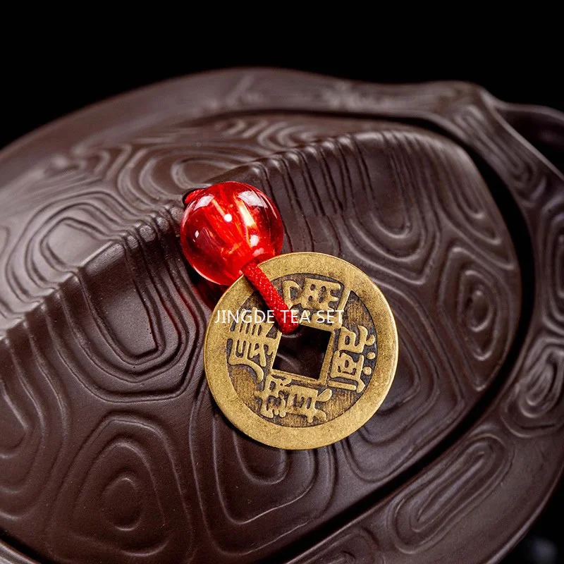 Chinese Yixing Master's Handmade "ultra Rich" Purple Clay Teapot, Hand Held Tea Ware,Relief Carving, Tea Set  Puer Tea Pot 130ml