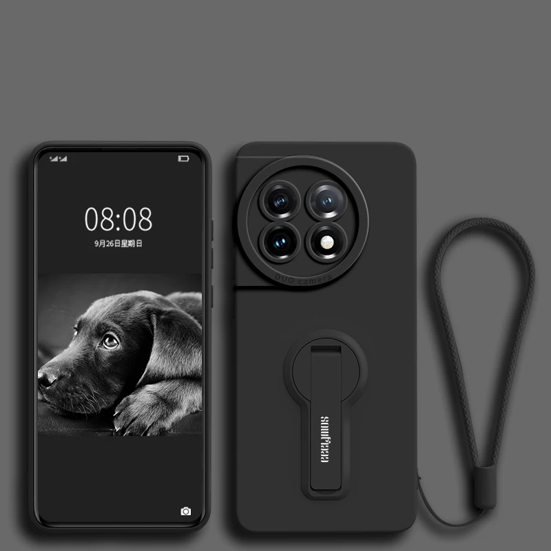 Enhanced Silicone Phone Case with Camera Protection and Holder Screen Film