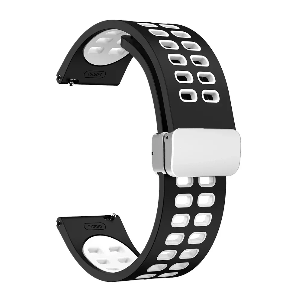 Premium Silicone Magnetic Strap – 20mm/22mm | Universal Fit