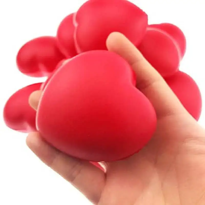 2pcs 7cm Heart Stress Balls Valentine's Day Heart DIY Mini Foam Balls Stress Relief for School Carnival Reward Party Favor fidget toys,fidget toy,fingertip stress relief toy,fingertip decompression toy,decompression tool toy