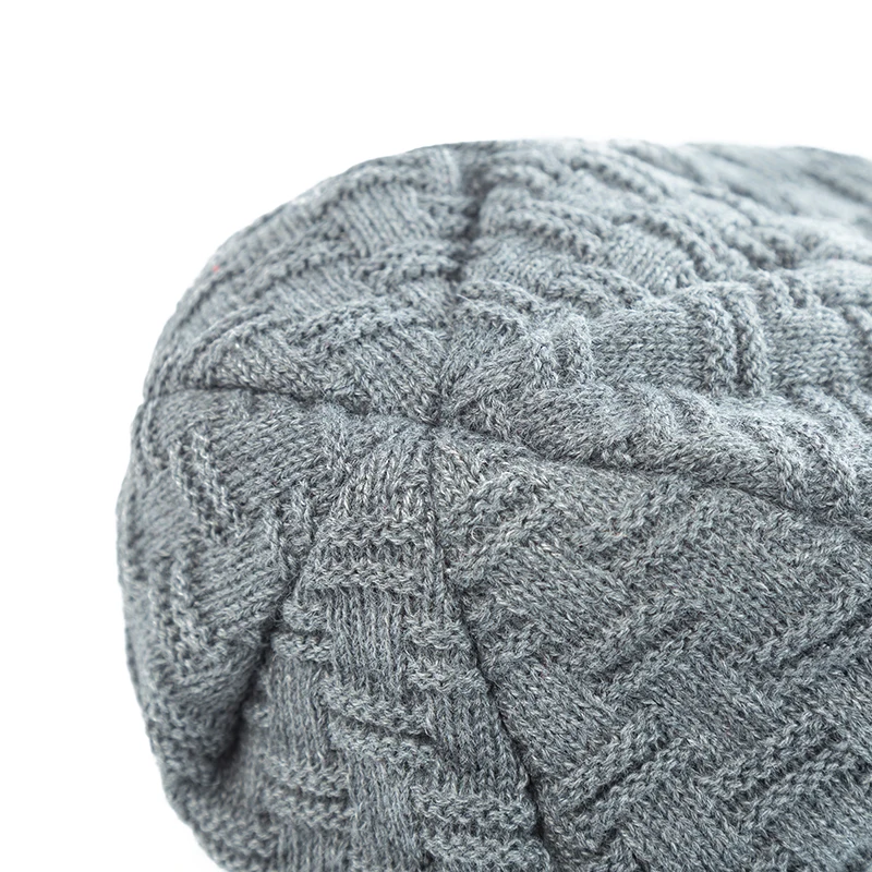 Heißer Verkauf Unisex Tiger Label Winter Hut Plüsch Fell Warme Mützen Hut Mode Gestrickte Hut Für Männer Frauen – Detail 8
