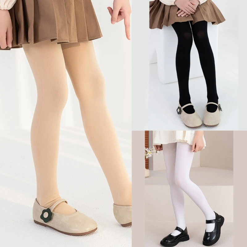 

L5YF шелковые леггинсы для девочек 4–13 лет, детское платье, колготки, танцевальные колготки, чулки