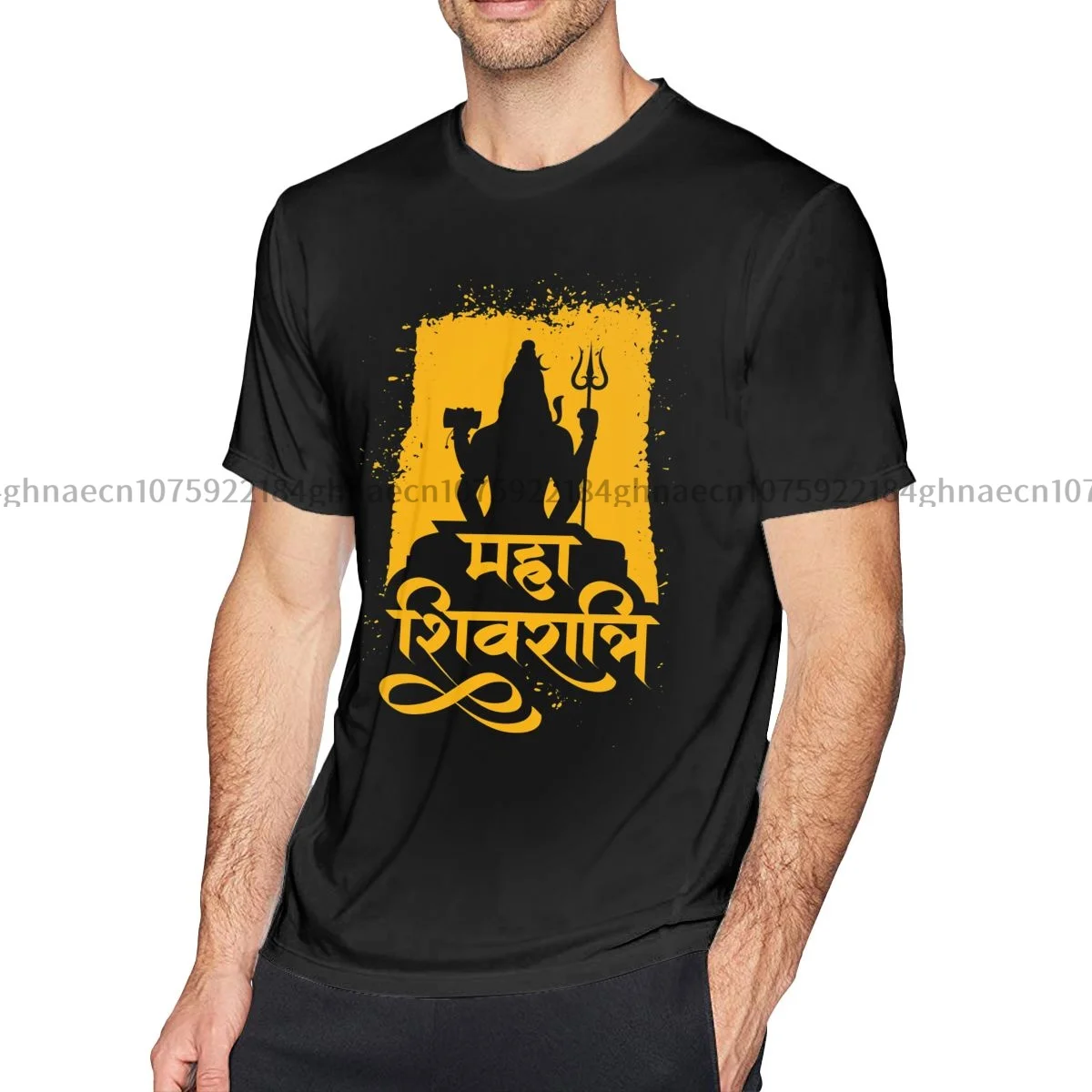 Shiva Sit Indian Culture Printed T-Shirt Uomo Fashion Casual Manica Corta In Cotone Tshirt Summer Tees