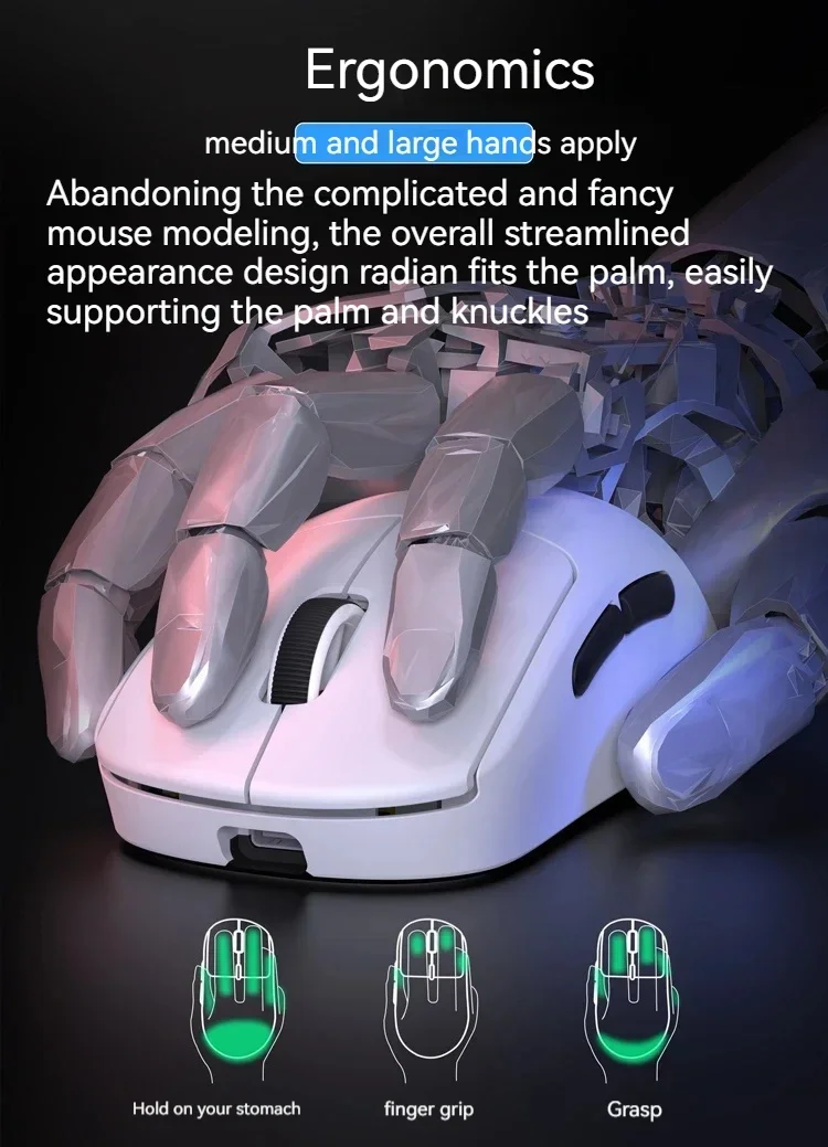 Wireless Mouse Original Zaopin Z2 Wireless Mouse 3Mode Bluetooth Paw3395 Ergonomics Lightweight Esports Laptop Office Gamer PC Gaming Mouse wireless mouse