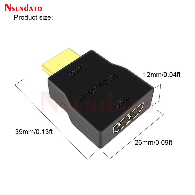 Hi Speed HD Surge Protector ESD Surge Protection 1080P HD switch switcher distributor Adapter for HDCP DVD Media Player