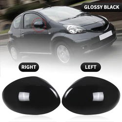 Premium Rearview Side Mirror Cover Caps - Sleek and Durable Design (1Pair Glossy Black)