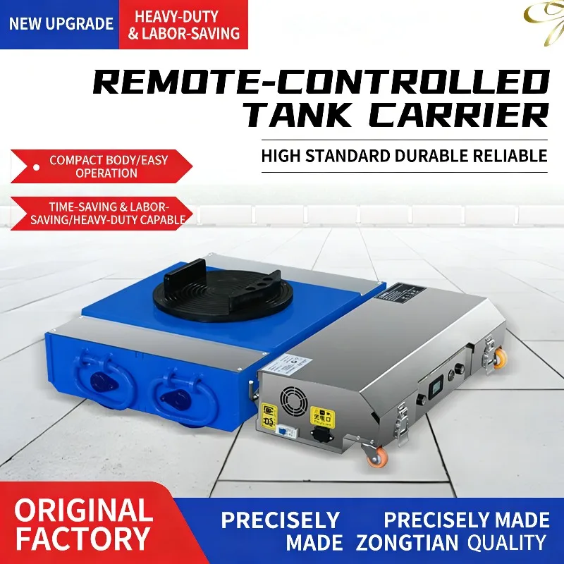 Traslocatore di Attrezzature Elettriche con Controllo RC, Vassoio Girevole, Ruote Resistenti all'Usura, per il Trasferimento di Macchine per Stampaggio a Iniezione in Magazzino - immagine 4