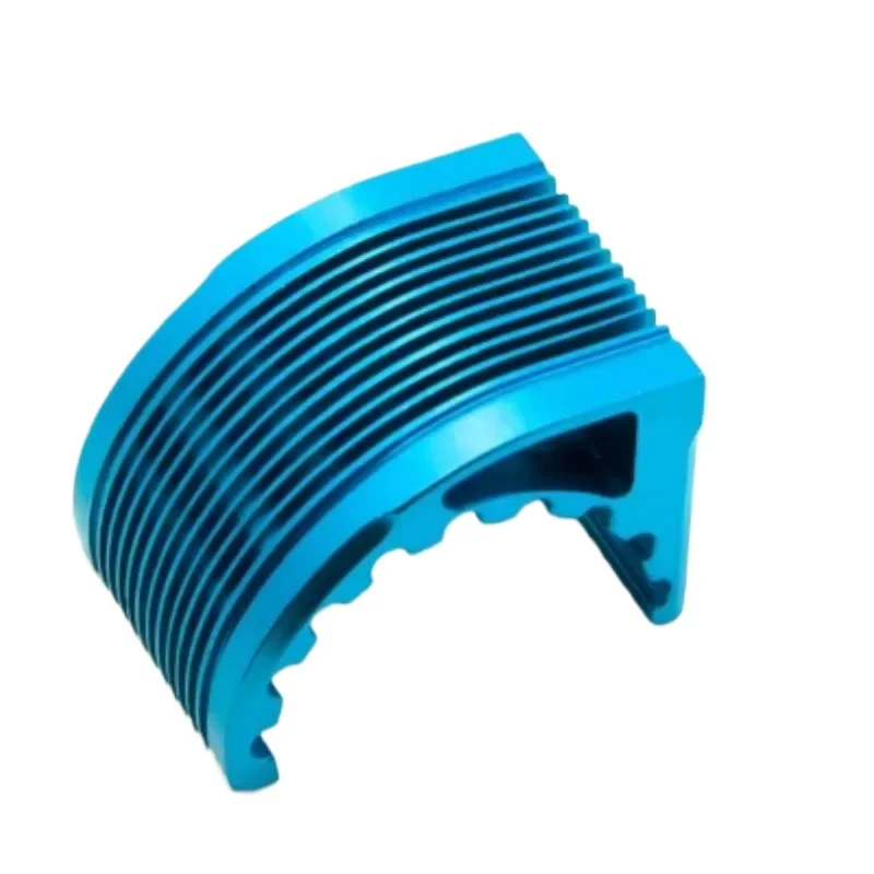 Radiateur CNC 42mm avec Ventilateur 40mm pour Moteur RC - Rouge/Bleu