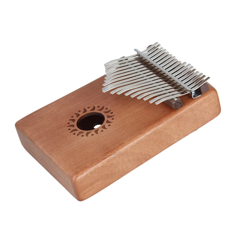 

IRIN Mahogany 17-Tone Thumb Piano Kalimba Beginner Finger Spare Parts Piano Kalimba Musical Instrument Wood Color