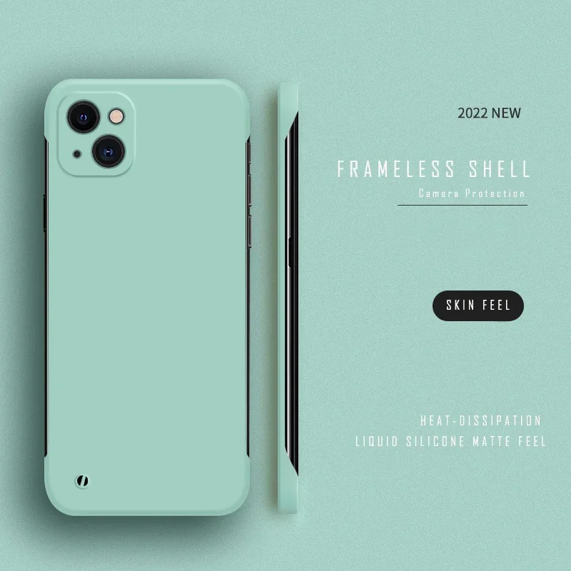 Luxury Ultra Thin Frameless Matte Phone Case - Hard Slim Back Cover Shell