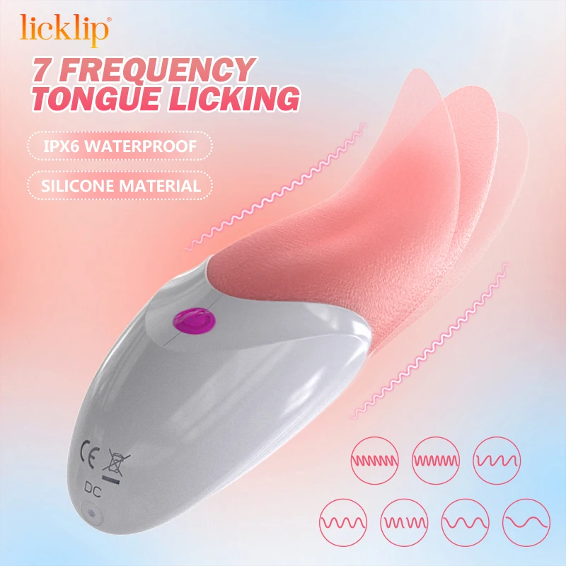 Vibrations Licklip 7 Realistic Tongue Licking Vibrating Sex Toys for Women Oral Sex Pussy l Stimulat                Stimuat_voghion.com