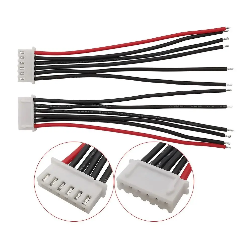 Silicone Lipo Battery Balancer Charger Cable 10CM 22AWG