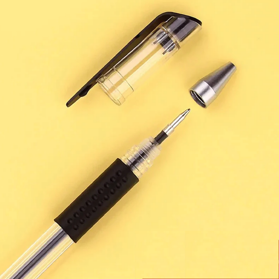 1PCX Gel Pen Set School supplies Black  ink Color 0.5mm Ballpoint pen Students School Office Stationery