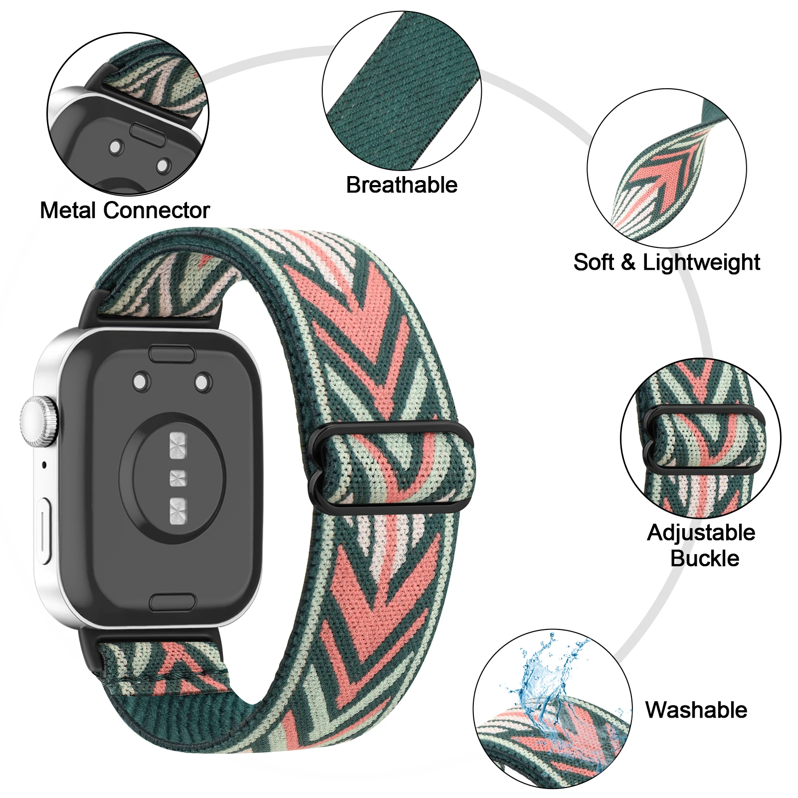 Elastic Loop Nylon Wristband Replacement Bracelet