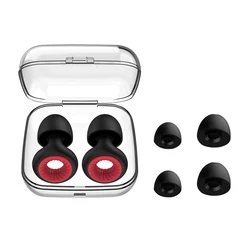 Premium Noise - Cancelling Earbuds with Reusable Silicone Tips - Water Resistant & Comfortable (2 Pairs) (Earplugs - 042)