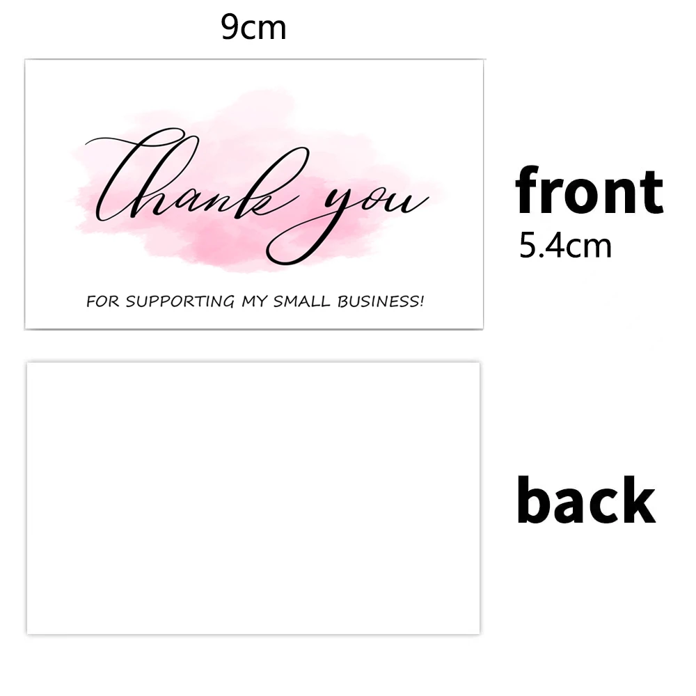 10-30 stücke Danke Karten Mit Blume Design Für Kleine Business Exquisite Wertschätzung Karte Geschenk Dekoration Karten 9x 5,4 CM – Detail 15