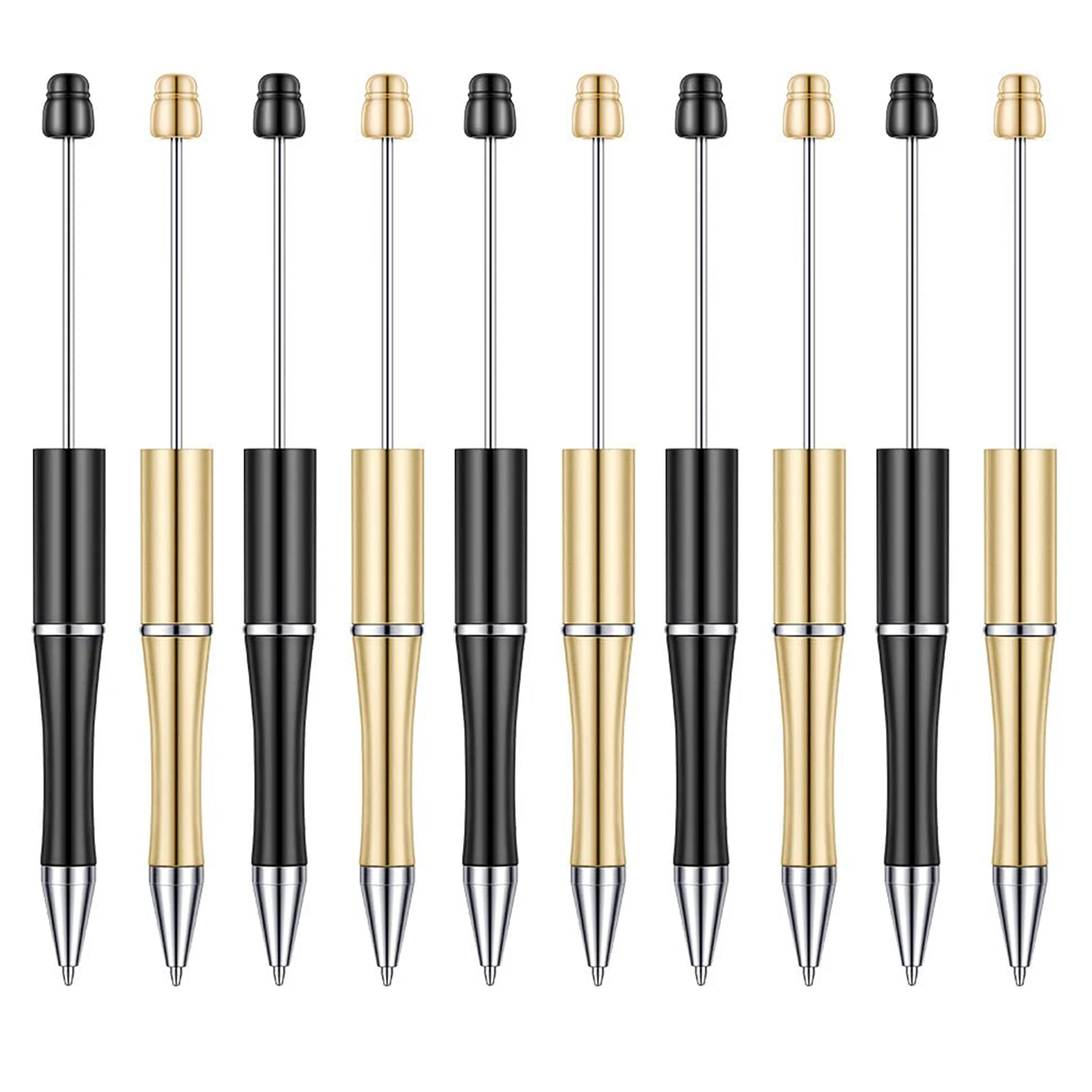 10 Stück Kunststoff-Perlenstifte, Perlenstifte für DIY-Herstellungsset für Stifte, Perlenstifte für Büro, Schule, Kinder, Studenten, Krankenschwestern – Detail 1