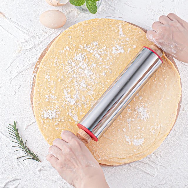 1PC High quality food grade essential kitchen baking tool rolling pin for pie cake skin biscuit 1PC,High-quality food-grade essential kitchen baking tool rolling pin for pie, cake skin, biscuit, pastry dough