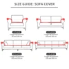Elastic Single Sofa Covers Home Bar Counter Hotel Stretch Spandex Sofa Slipcovers for Living Room Soild Color 1 Seater Couch 6
