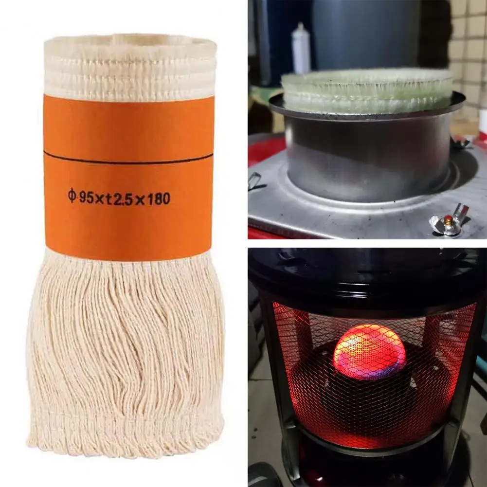 Kerosene Stove Wicks Kerosene Lamp Cotton Core Stove Wick Burn-resistant Safe Portable Indoor Outdoor Heaters Wick Winter Heating Helper for Party