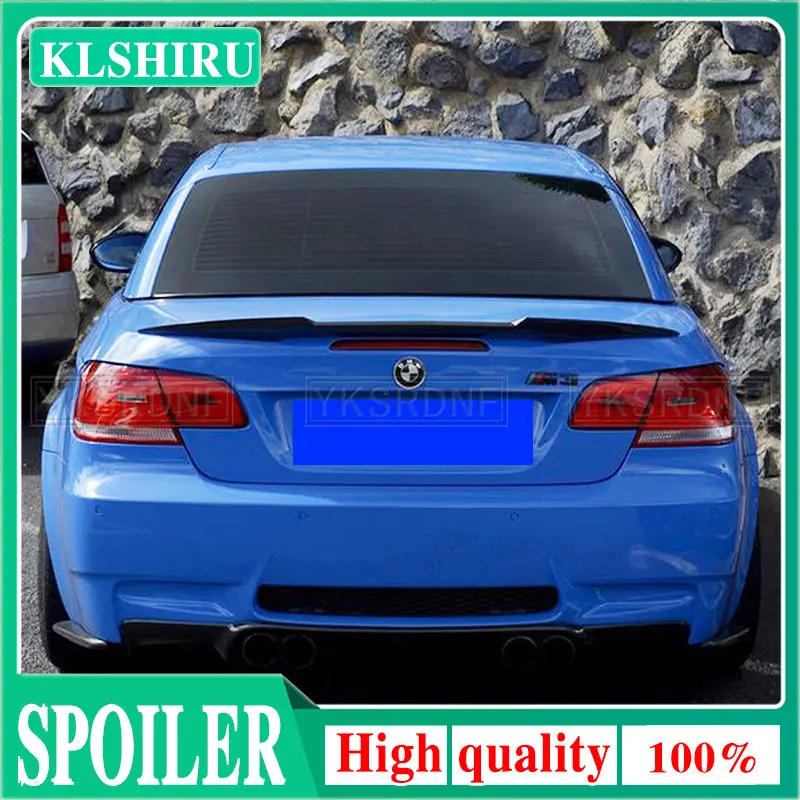 Glossy Black/Carbon Fiber Look Car Rear Trunk Spoiler Lip M4 Style Rear