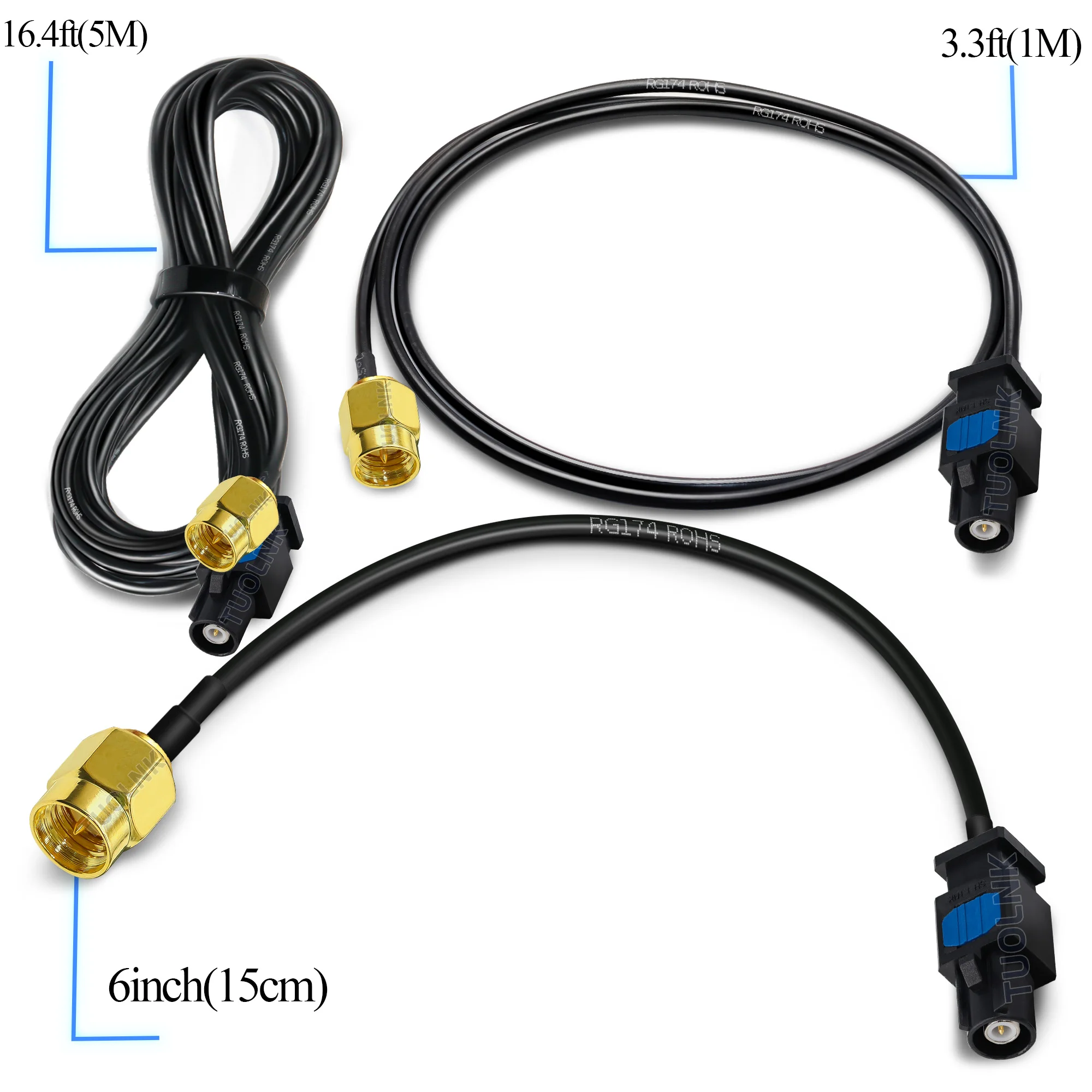 SMA    ̺, Fakra A, B, C, D, E, F, G, H, I, K, Z  Ŀ, RG174 ڵ  ׳  ڵ