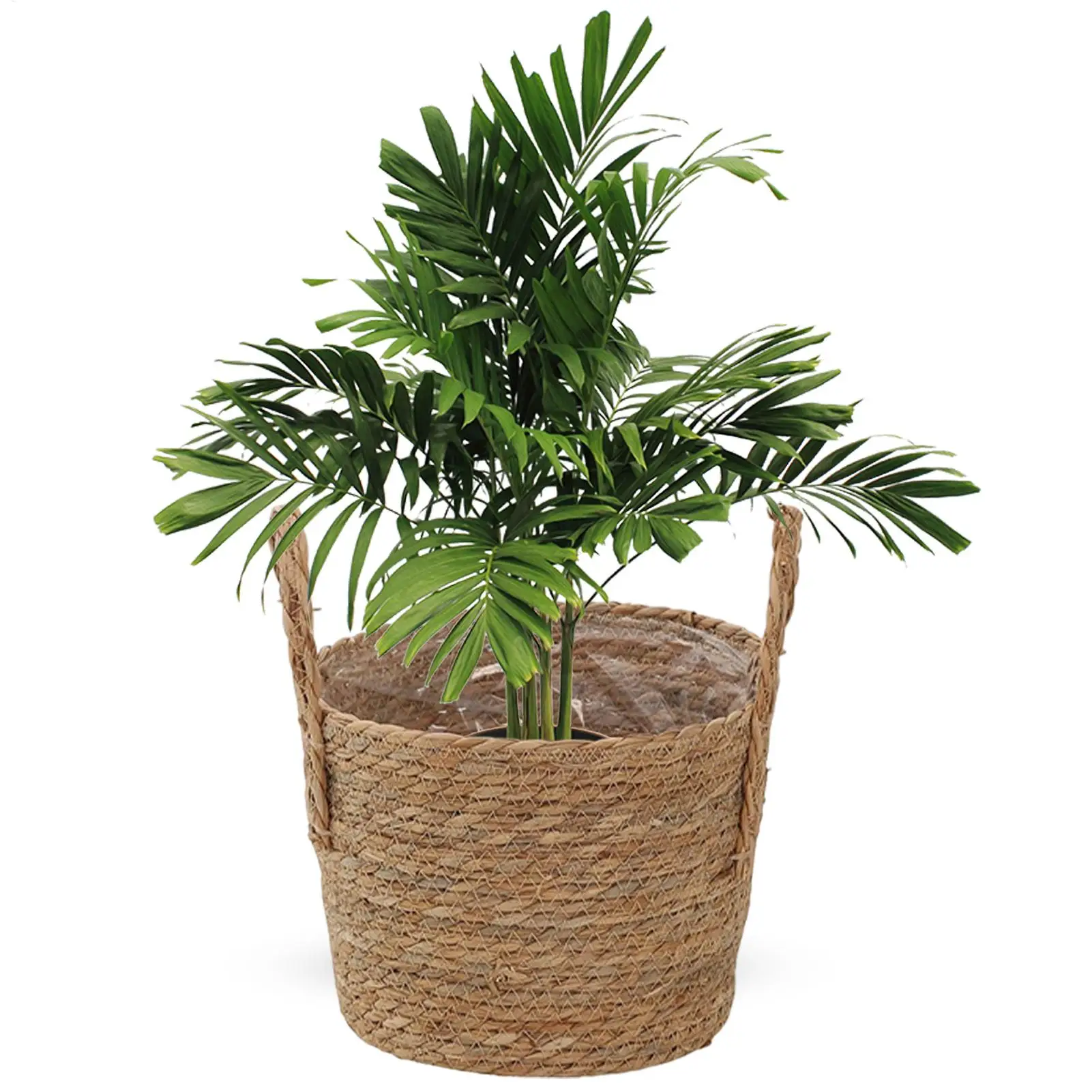 Planter Basket Straw Flowerpot  Wicker Planter Basket Flower Pot Rattan Straw Flower Basket For Home Garden  Yard Decoration - 3