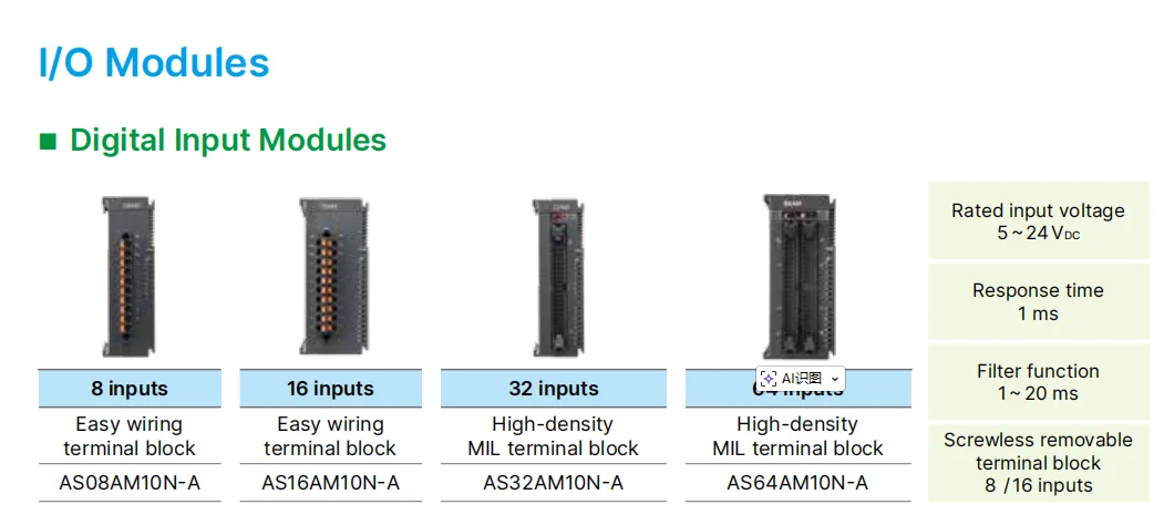 Original Delta AS64AN02T-A AS64AM10N-A AS series Expansion Digital Output Module
