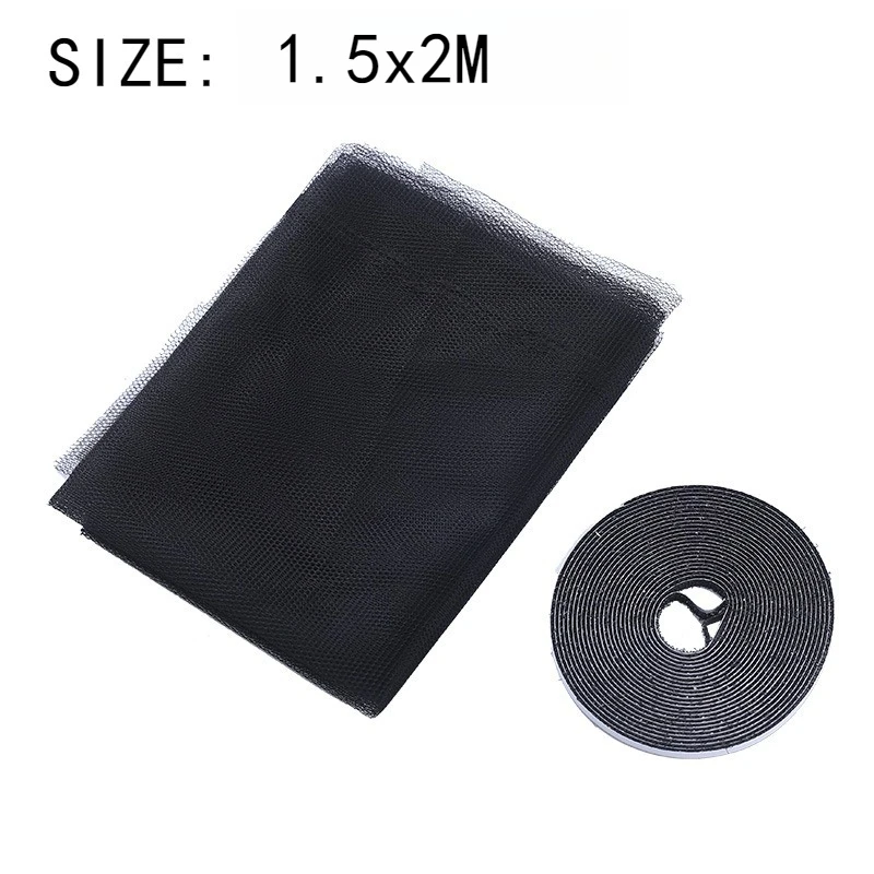 DIY 셀프 접착식 투명 창문 방충망 다기능 모기 방지망 간편 재단 DIY 네트 가정용 여름용