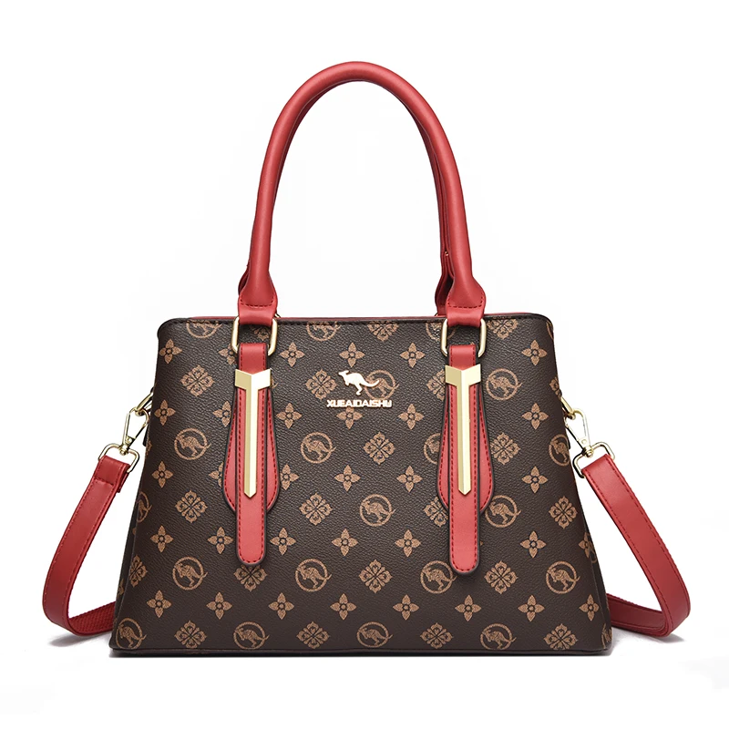 Brown with Red