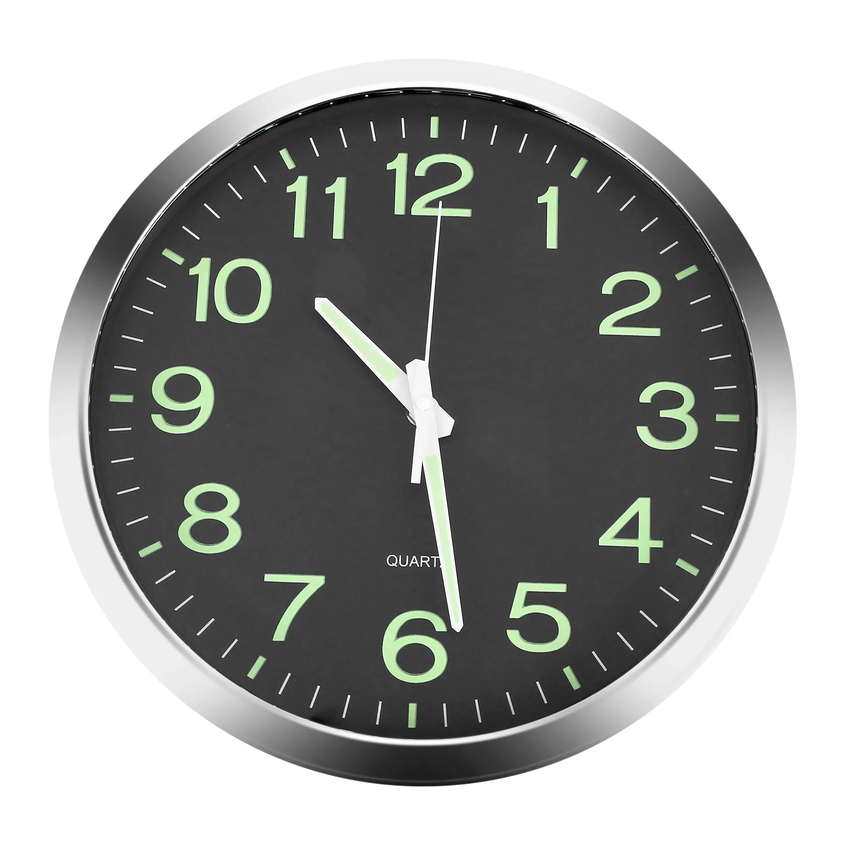 12 Inch Round Large Luminous Wall Clock Glow in the Dark Non-Ticking Indoor Decor,wall clock