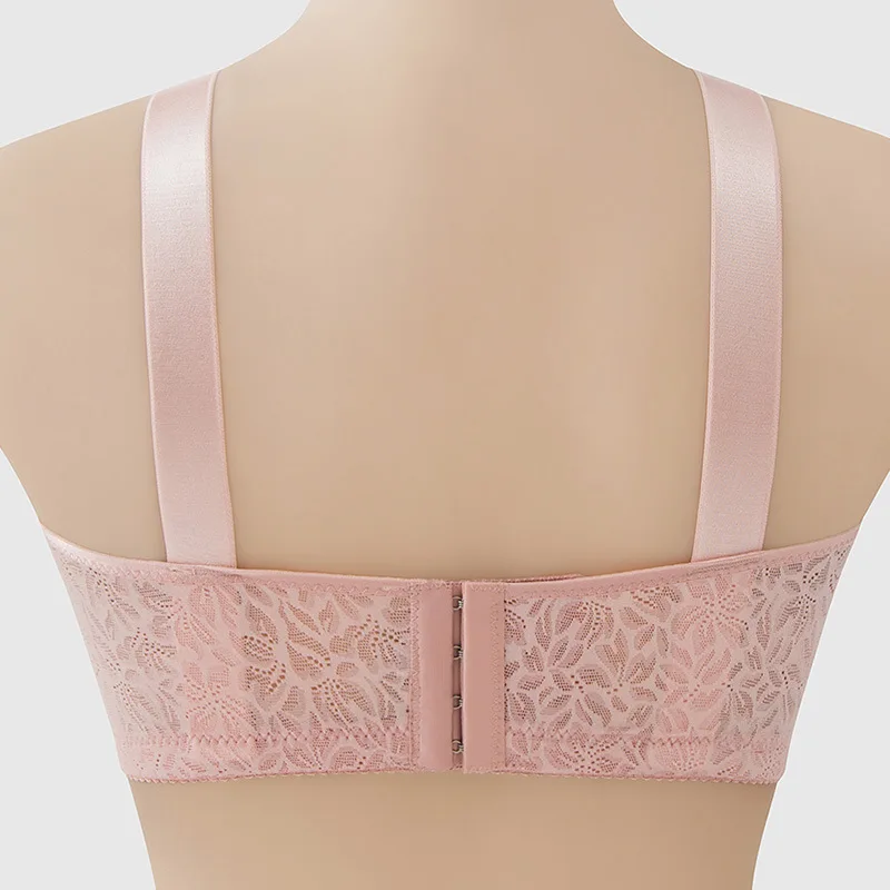 Womens Bra Sexy non-steel ring large size women's underwear push up thin section four rows of buckle comfortable and breathable back bra