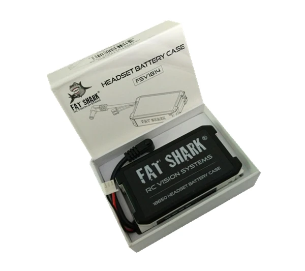 Boîtier batterie Li-ion 18650 7.4V pour lunettes Fatshark Dominator HDO FPV, dessous avec étiquette et vis