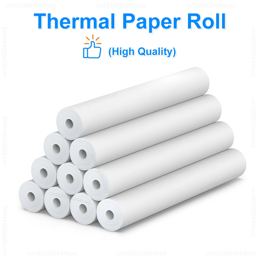 3Rolls Thermal Paper 210mm for A40 Printer A4 Thermal Printer Waterproof Oil proof Continuous Paper Roll Home Office Use