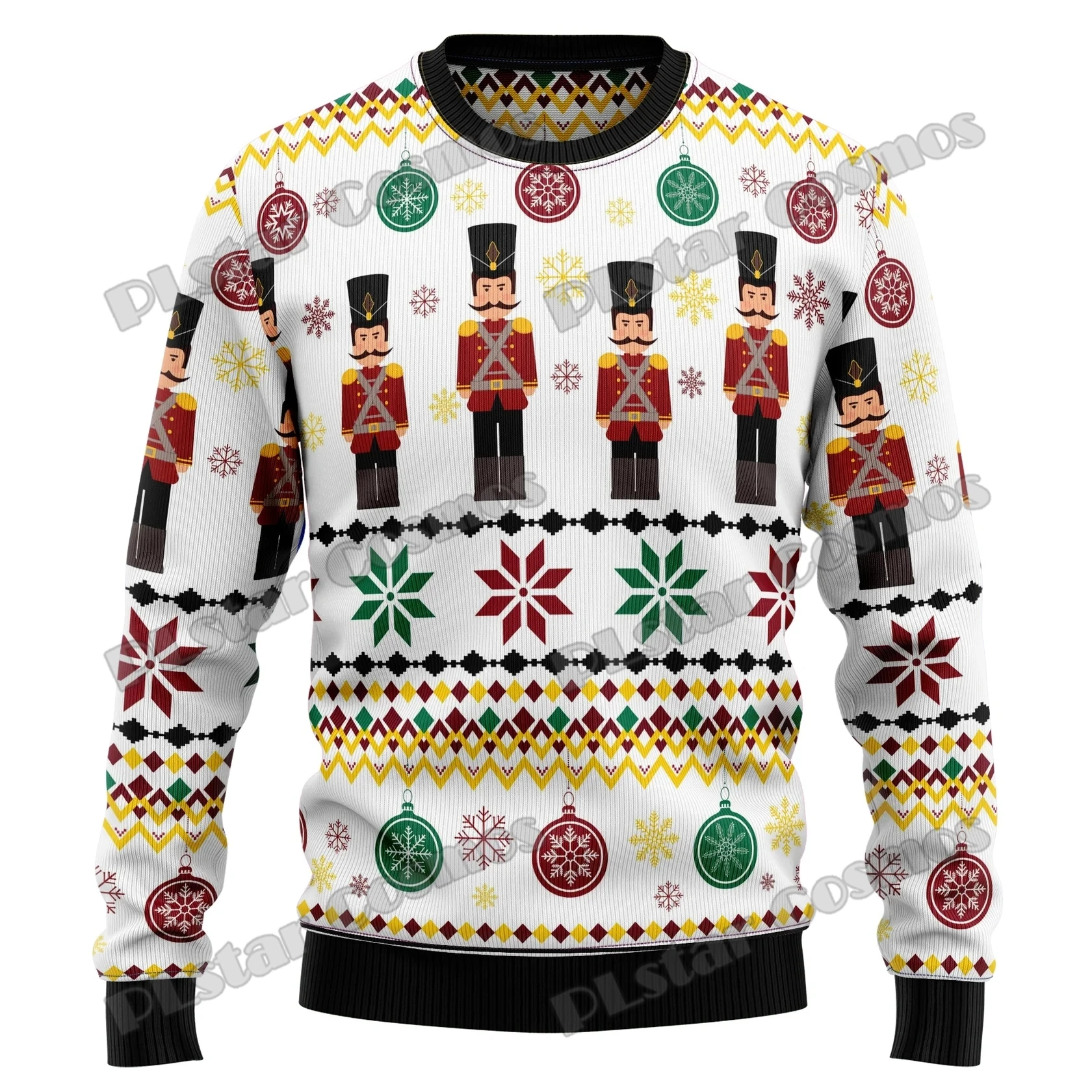 thumbnail image 1 of PLstar Cosmos Ninja Samurai Cat 3D Impreso Moda Feo Suéter Navideño para Hombre Invierno Unisex Casual Jersey de Punto MYY17, 1 of 5