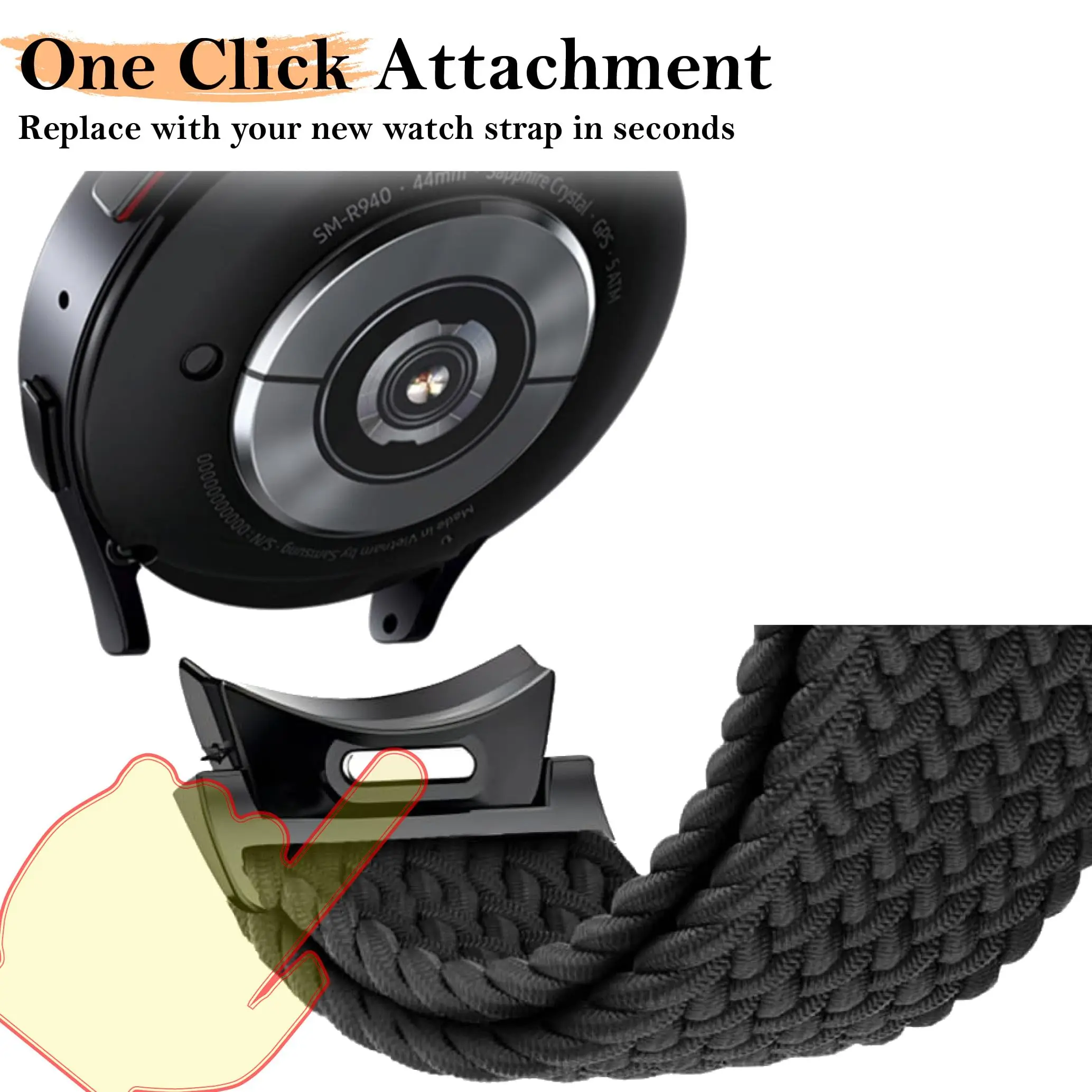 Nylon Braided Sport Bracelet Strap