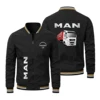 2024 Men's Zip Jacket MAN Trucks Logo Printed Jacket Spring and Autumn Fashion Slim Jacket Men's Casual Motorcycle Riding Jacket 1