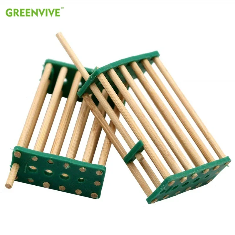 

10 PCS Bee Nest Bamboo Queen Bee Isolation Transport Cage Beekeeping Tools for Apiculture Beekeeper