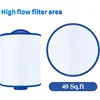 2 Pack，Cryspool PMA40L Spa Filter Compatible with Unicel 6CH-402,PMA40L-F2M,X268543,Master Spas Twilight X268365,X26851,40 sq.ft 3