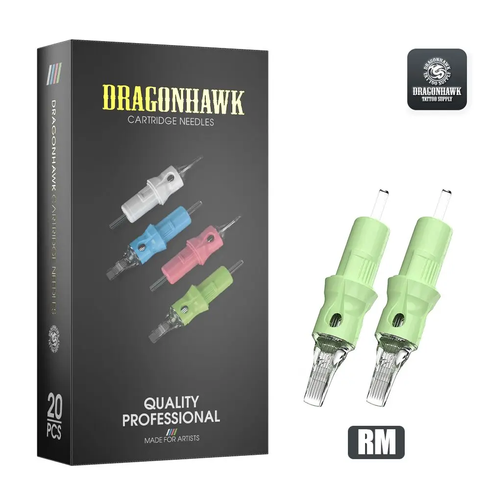 12 Diameter 0.35mm RL/RM 20pcs/box Dragonhawk Tattoo Cartridge Needle